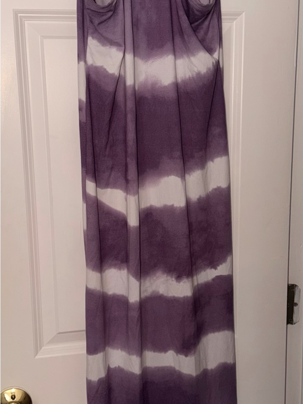 Purple Tie-Dye Maxi Dress